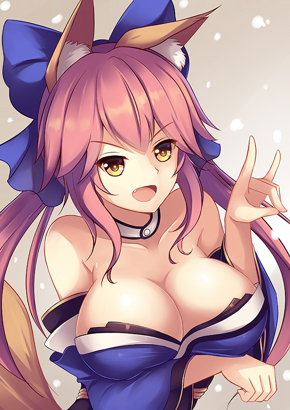 tamamo and tamamo no mae (fate and 1 more) drawn by euforia