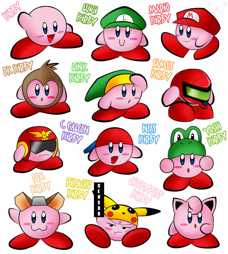 link, pikachu, kirby, samus aran, mario, and 7 more (pokemon and 10 more) drawn by nina_usagi