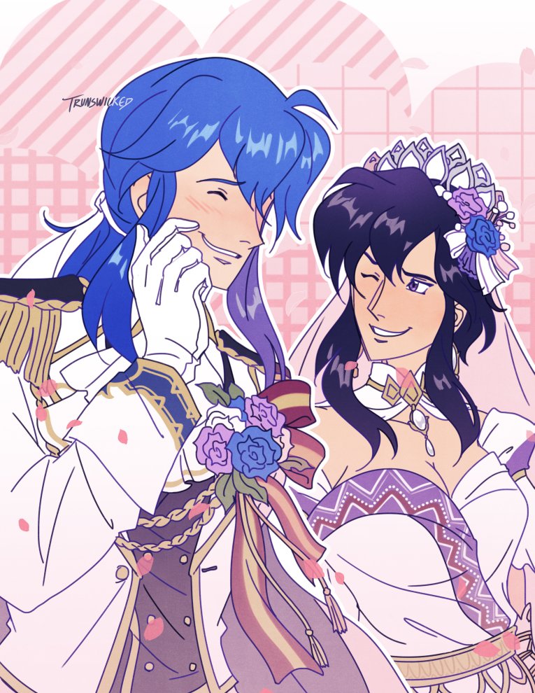 seliph and larcei (fire emblem and 2 more) drawn by trunswicked