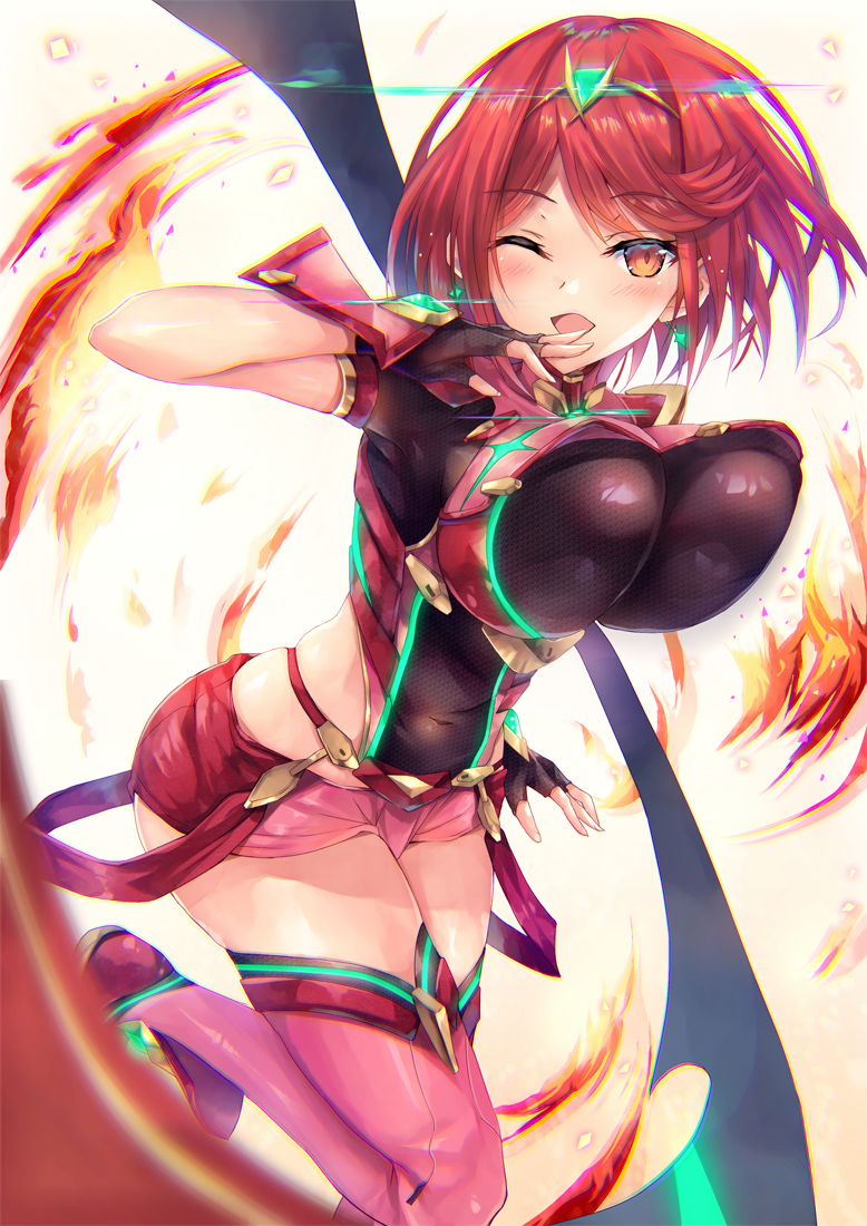 pyra (xenoblade chronicles and 1 more) drawn by inoue_takuya_(tactactak)