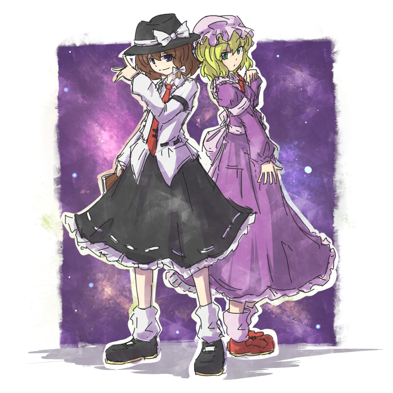 usami renko and maribel hearn (touhou and 1 more) drawn by fushigi_ebi