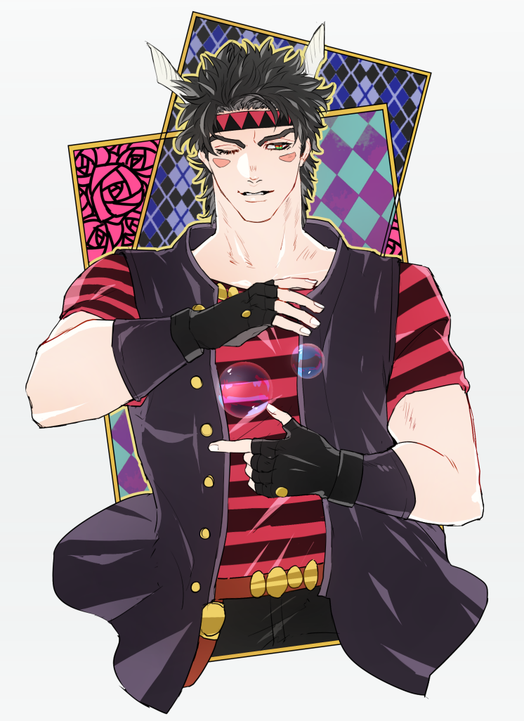 caesar anthonio zeppeli (jojo no kimyou na bouken and 1 more) drawn by mitarashi_(mimi88884)