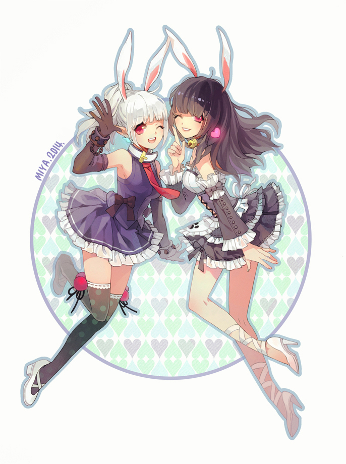 archer and sorceress (dragon nest) drawn by minikocul