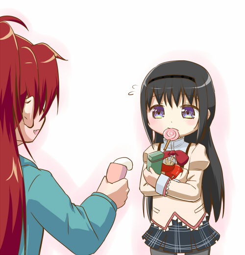 akemi homura and sakura kyoko (mahou shoujo madoka magica) drawn by dune_(artist)