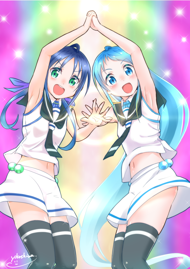 samidare and suzukaze (kantai collection and 2 more) drawn by yokoshima_(euphoria)