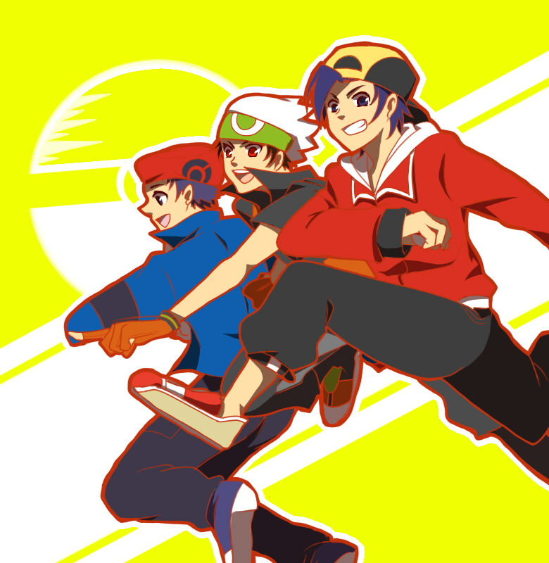 ethan, brendan, and lucas (pokemon and 4 more) drawn by oto_mzn
