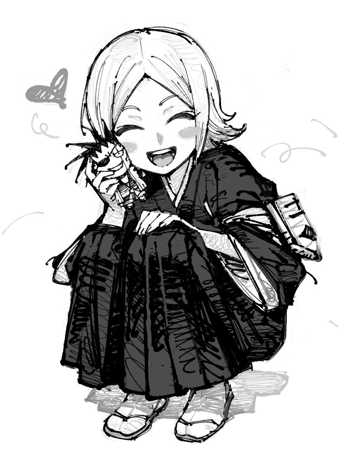 zaraki kenpachi and kusajishi yachiru (bleach) drawn by yongsa_(y0ngs4)