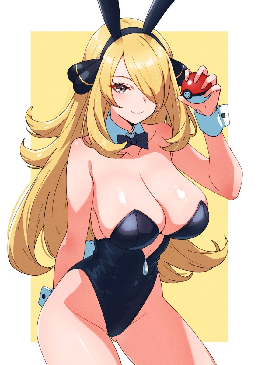 cynthia (pokemon and 1 more) drawn by kamidan