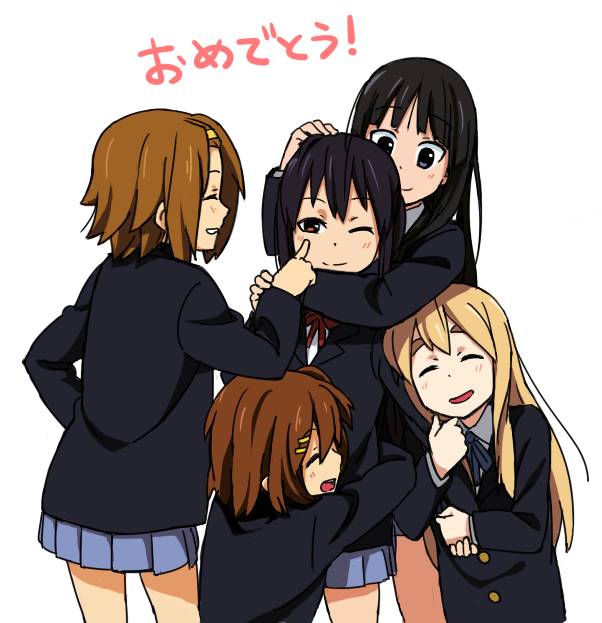 akiyama mio, nakano azusa, hirasawa yui, tainaka ritsu, and kotobuki tsumugi (k-on!) drawn by iefukurou