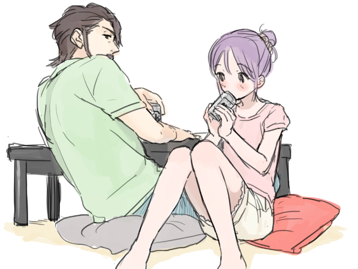 kudou fuyuka and kudou michiya (inazuma eleven) drawn by higebu