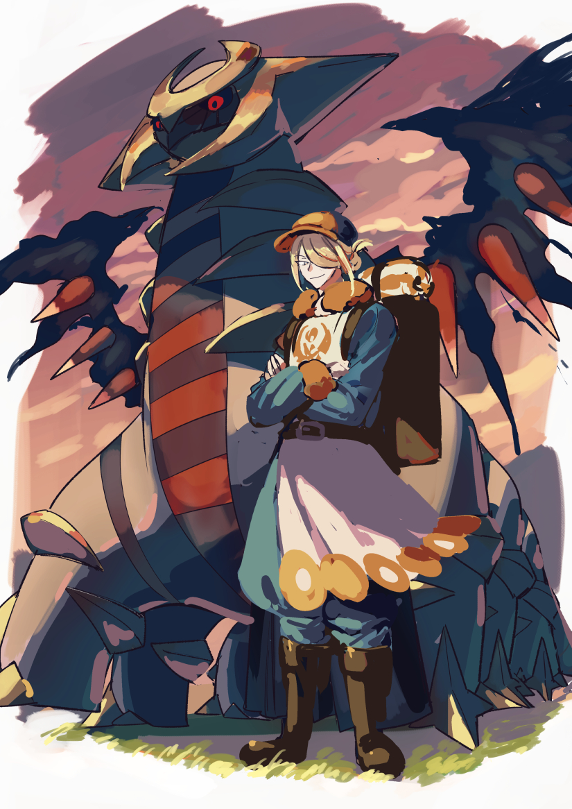 volo and giratina (pokemon and 1 more) drawn by elemoncake
