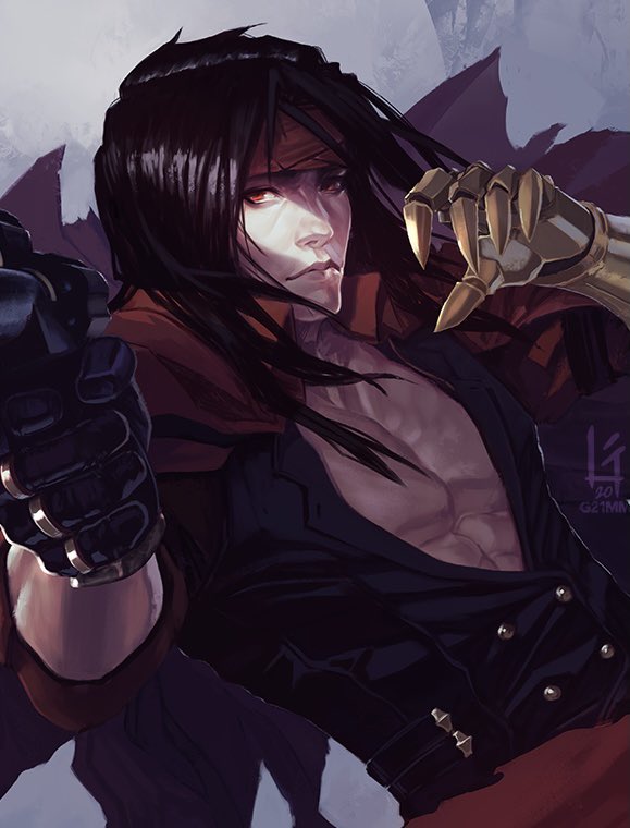 vincent valentine (final fantasy and 1 more) drawn by g21mm