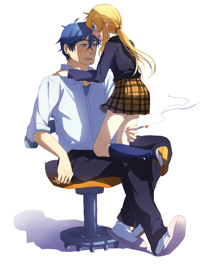kageyama torako and amagasa kyouichirou (hyakko) drawn by kururi