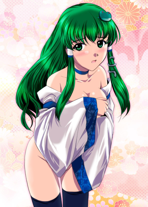 kochiya sanae (touhou) drawn by yamaguchi_yuu