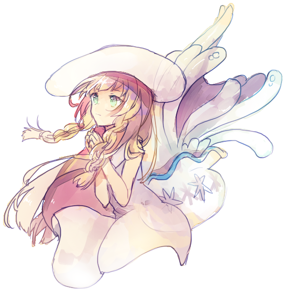 lillie and nihilego (pokemon and 1 more) drawn by syerii