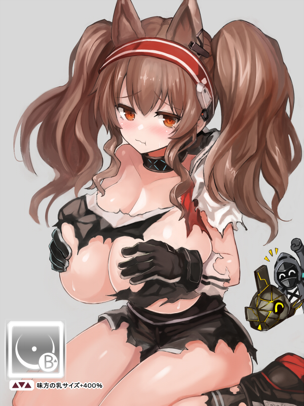 doctor, angelina, originium slug, and acid originium slug (arknights) drawn by edobox
