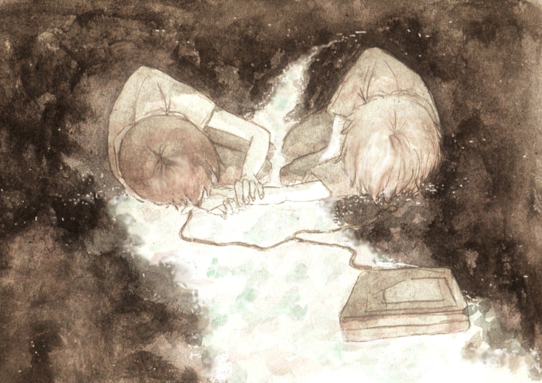 ikari shinji and nagisa kaworu (neon genesis evangelion and 2 more) drawn by skbell