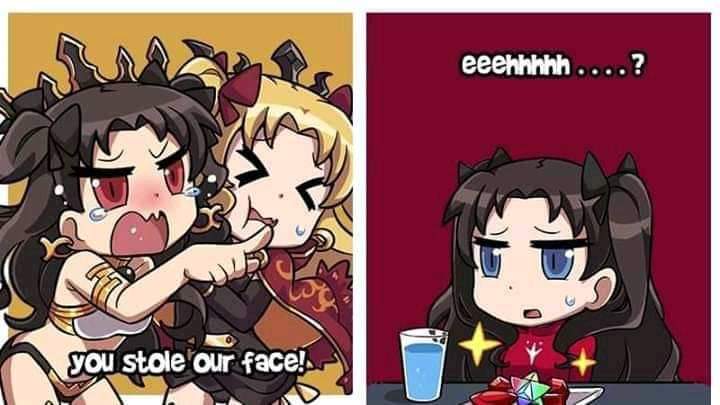 tohsaka rin, ereshkigal, and ishtar (fate and 2 more)