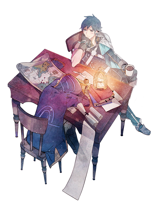 female robin and chrom (fire emblem and 1 more) drawn by lirica