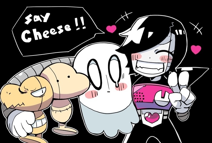 mettaton, mettaton ex, napstablook, mad dummy, and dummy (undertale) drawn by terada_tera
