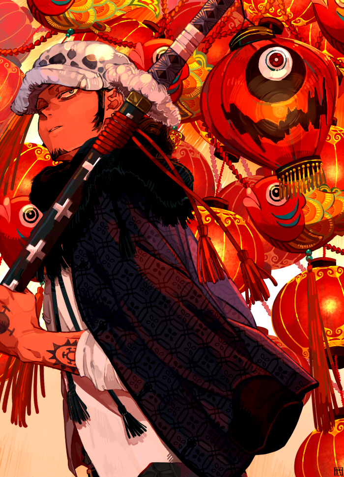 trafalgar law (one piece) drawn by nekodou_(yukatin1000)