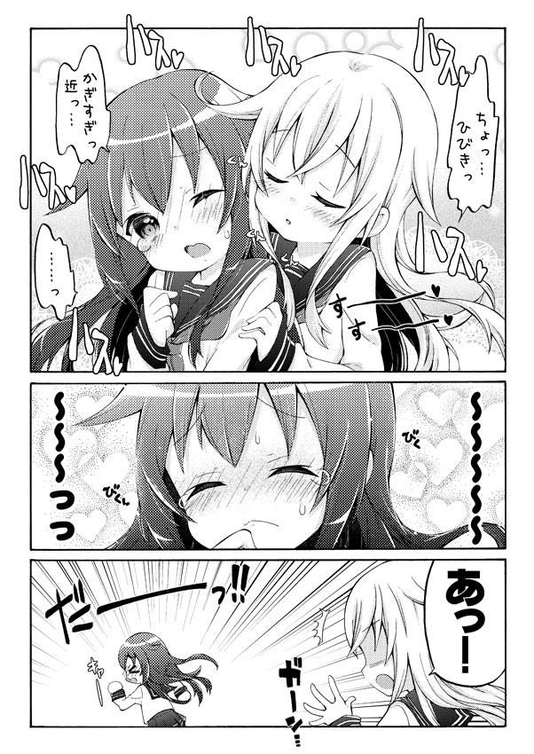 hibiki and akatsuki (kantai collection) drawn by k_hiro