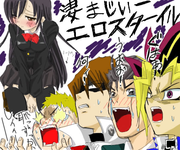 muto yugi, kaiba seto, katsura kotonoha, taniguchi, and angry german kid (yu-gi-oh! and 4 more)