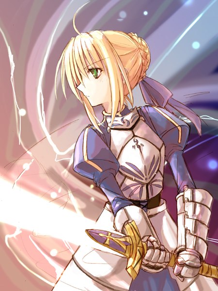 artoria pendragon and saber (fate and 1 more) drawn by kotonemaru