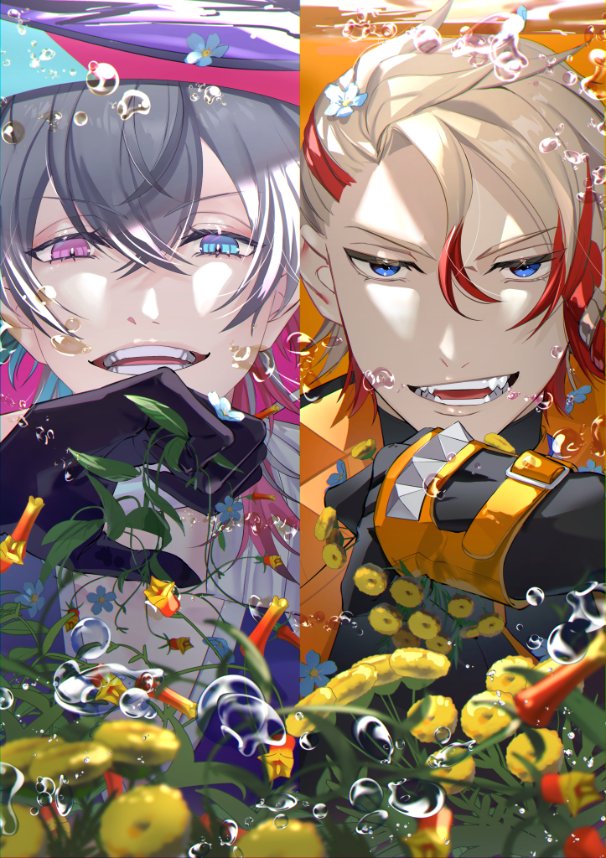 gavis bettel and axel syrios (holostars and 1 more) drawn by naizou_bug
