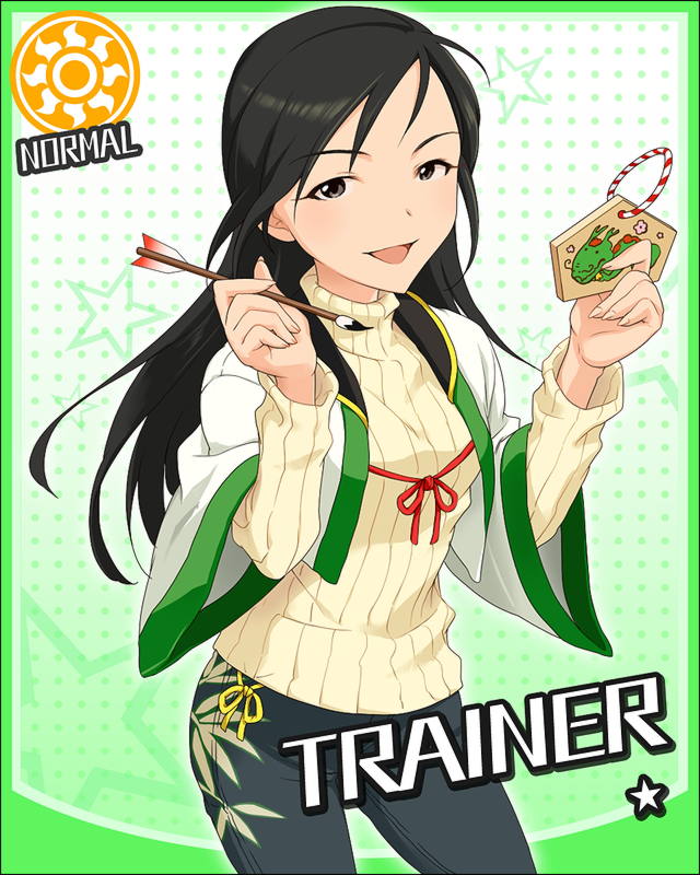 trainer and aoki mei (idolmaster and 1 more)