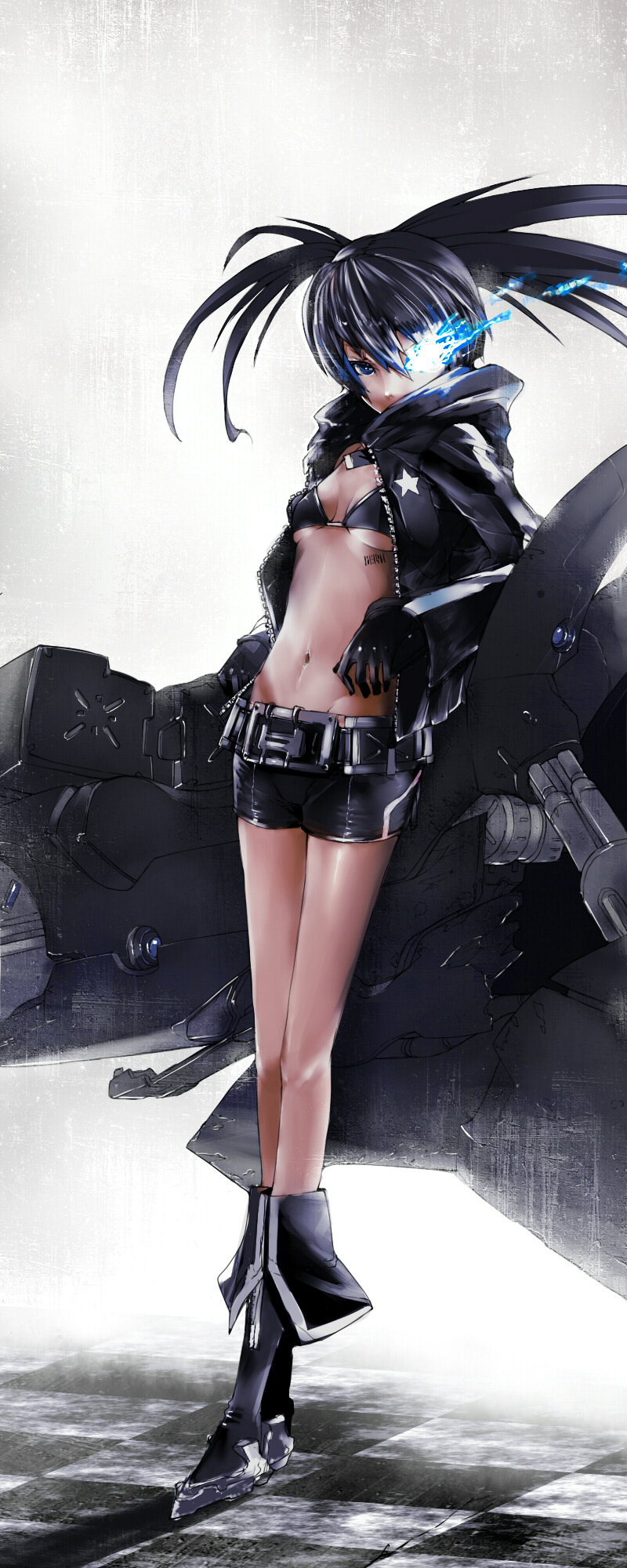 black rock shooter and stella (black rock shooter) drawn by fuyugasumi