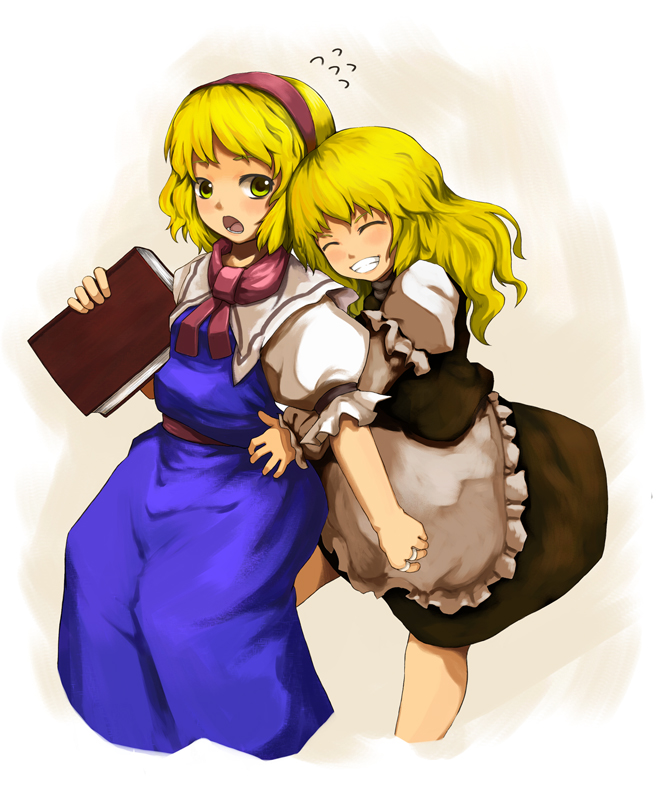 kirisame marisa and alice margatroid (touhou) drawn by laboto