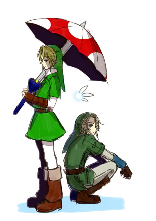 link and navi (the legend of zelda and 2 more) drawn by stella_ing