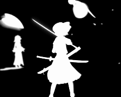 konpaku youmu and saigyouji yuyuko (touhou) drawn by anira