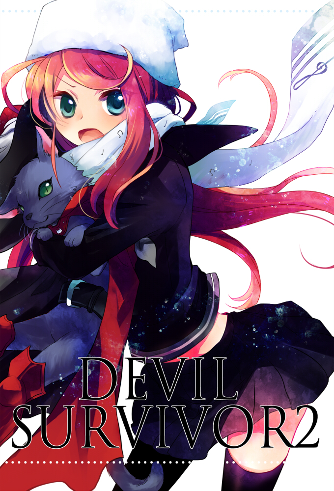 cait sith and ban airi (devil survivor and 1 more) drawn by miyu_(matsunohara)