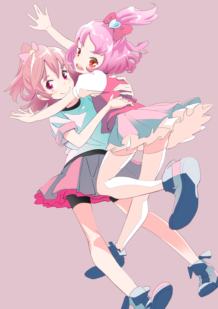 aida mana and sharuru (precure and 1 more) drawn by peach765