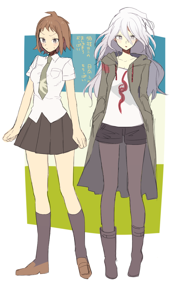komaeda nagito and hinata hajime (danganronpa and 1 more) drawn by muraichi