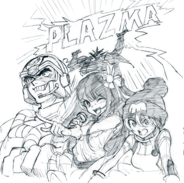 amate yuzuriha, hoshino ai, getter go, and ichimonji gou (gundam and 4 more) drawn by kin-san_(sasuraiga)