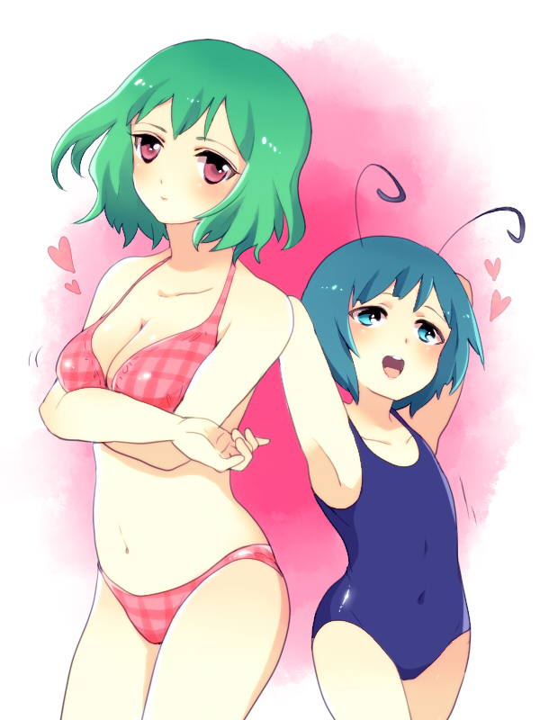 kazami yuuka and wriggle nightbug (touhou) drawn by nazochoco