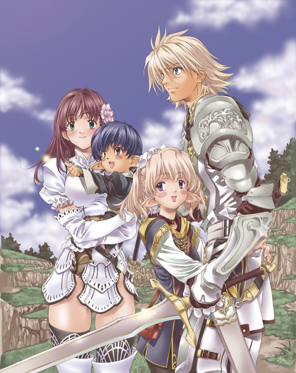 adventurer and paladin (final fantasy and 1 more) drawn by mizutani_tooru