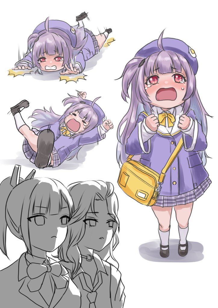 ein, rei, and zwei (goddess of victory: nikke) drawn by ankoh