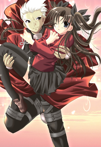 tohsaka rin and archer (fate and 1 more)