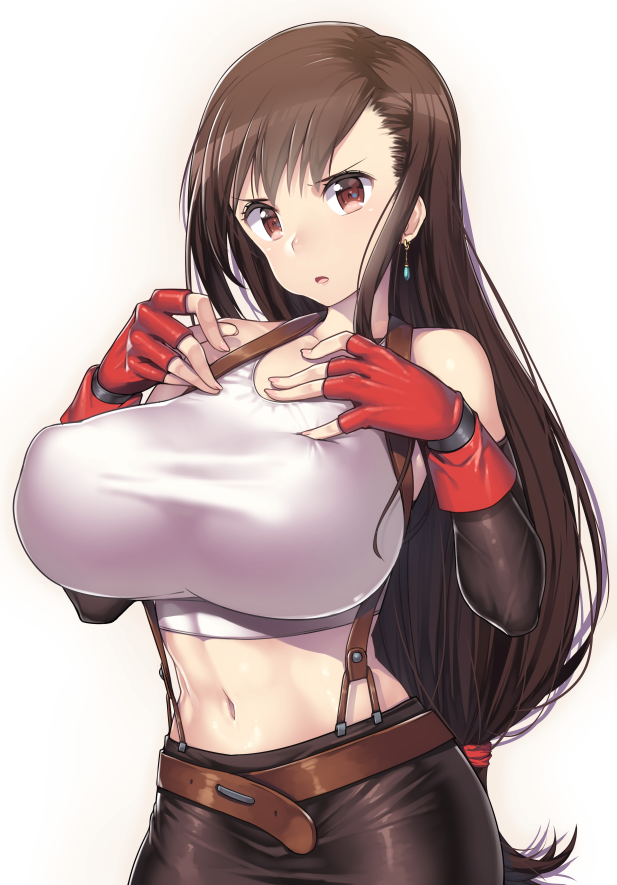 tifa lockhart (final fantasy and 1 more) drawn by nagase_haruhito