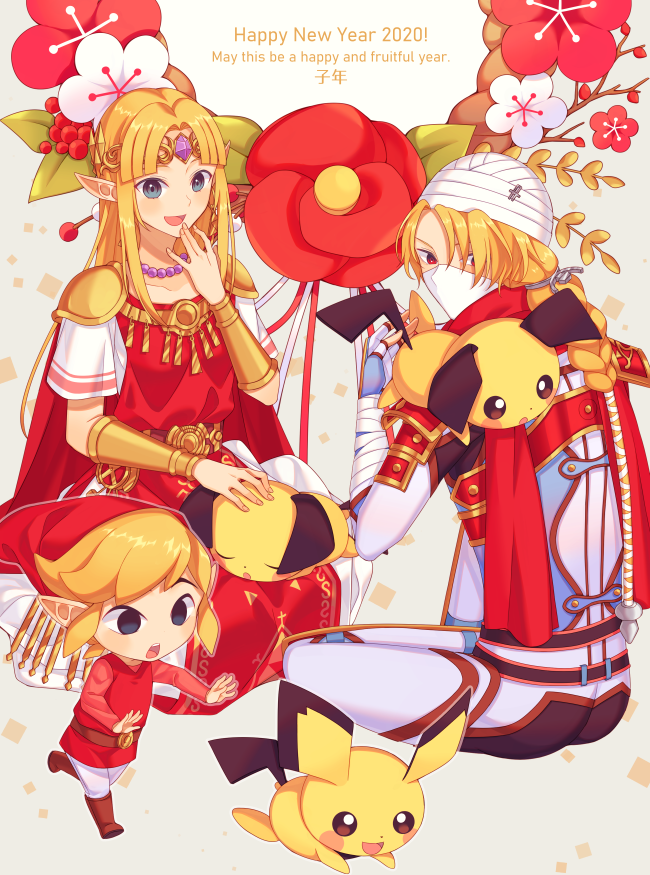 link, princess zelda, toon link, and sheik (pokemon and 6 more) drawn by miri_(cherryjelly)