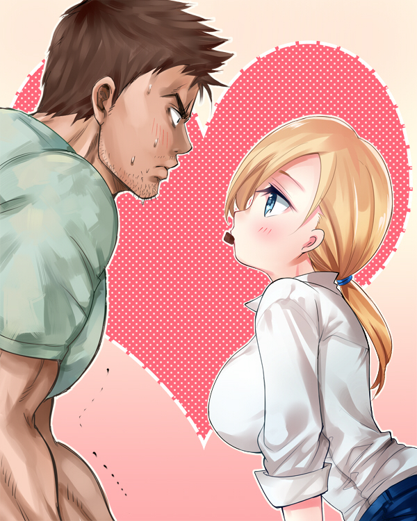 jill valentine and chris redfield (resident evil and 1 more) drawn by nagare