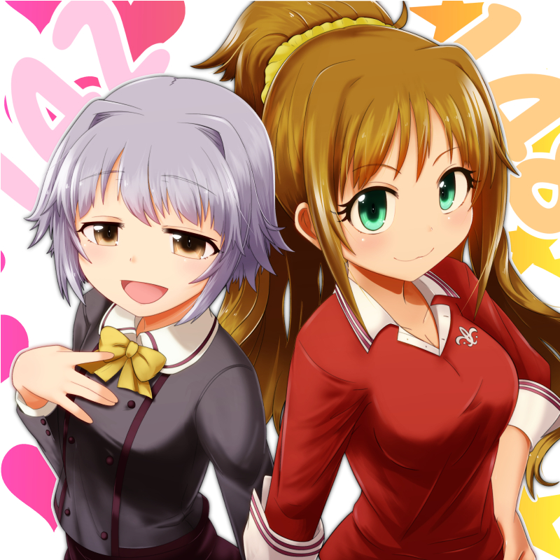 koshimizu sachiko and hino akane (idolmaster and 1 more) drawn by yuki_shiro