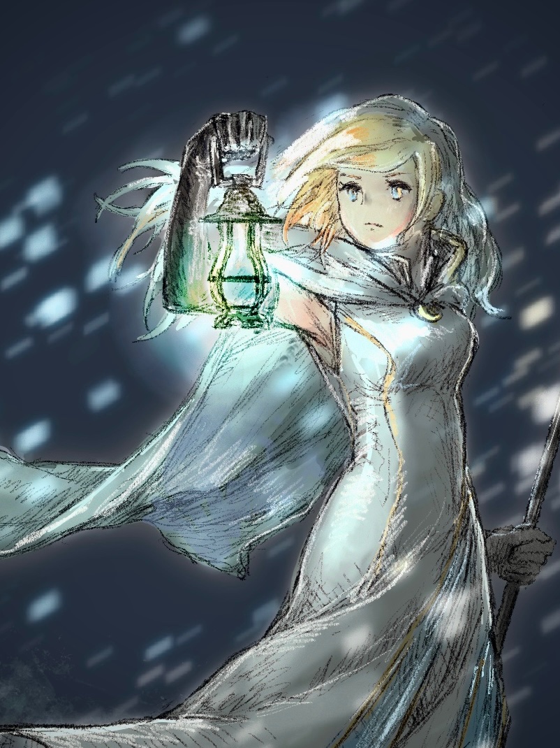 ophilia clement (octopath traveler and 1 more) drawn by qqqqqli