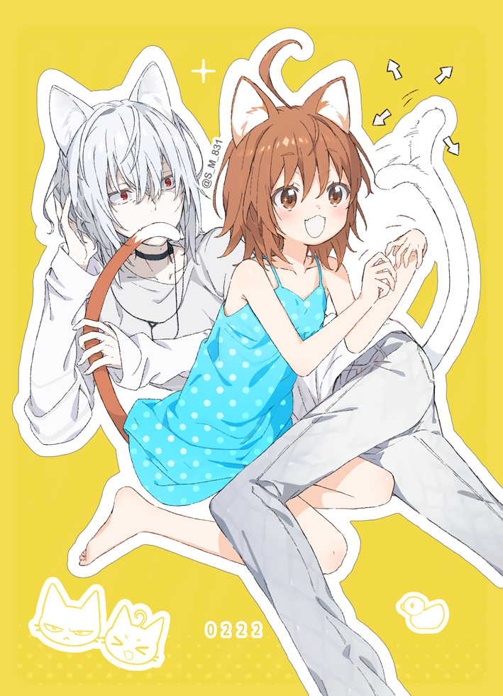 accelerator and last order (toaru majutsu no index) drawn by s_m_831