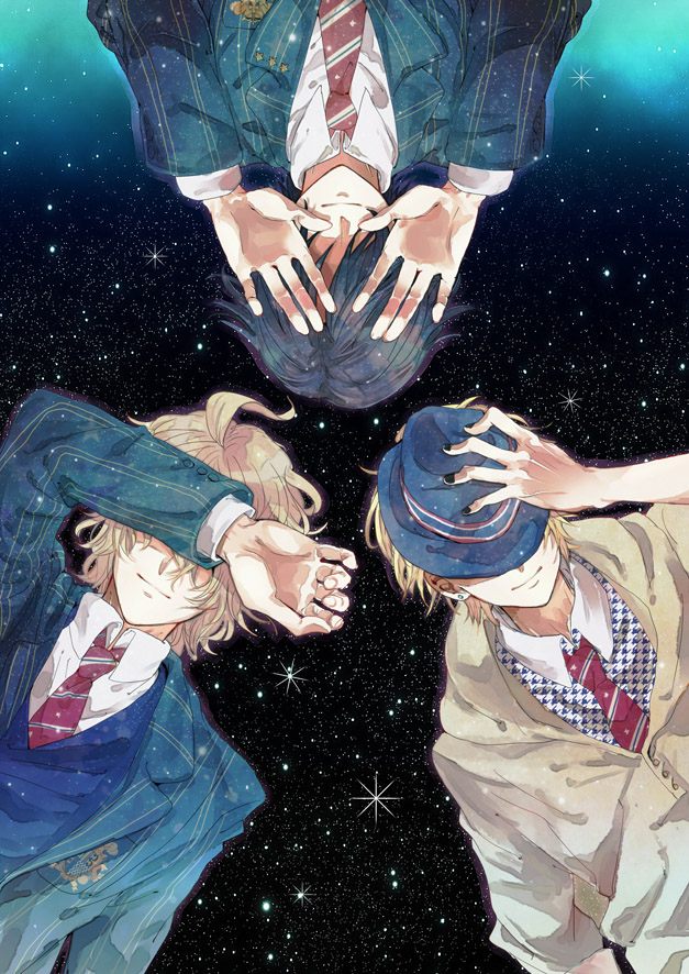 kurusu shou, shinomiya natsuki, and ichinose tokiya (uta no prince-sama) drawn by hito666_syou