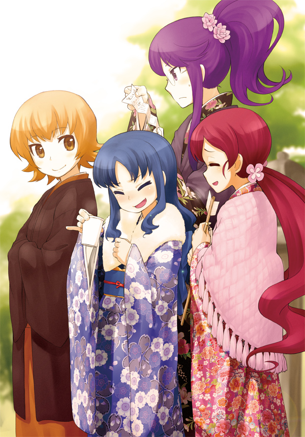 kurumi erika, hanasaki tsubomi, tsukikage yuri, and myoudouin itsuki (precure and 1 more) drawn by nagian